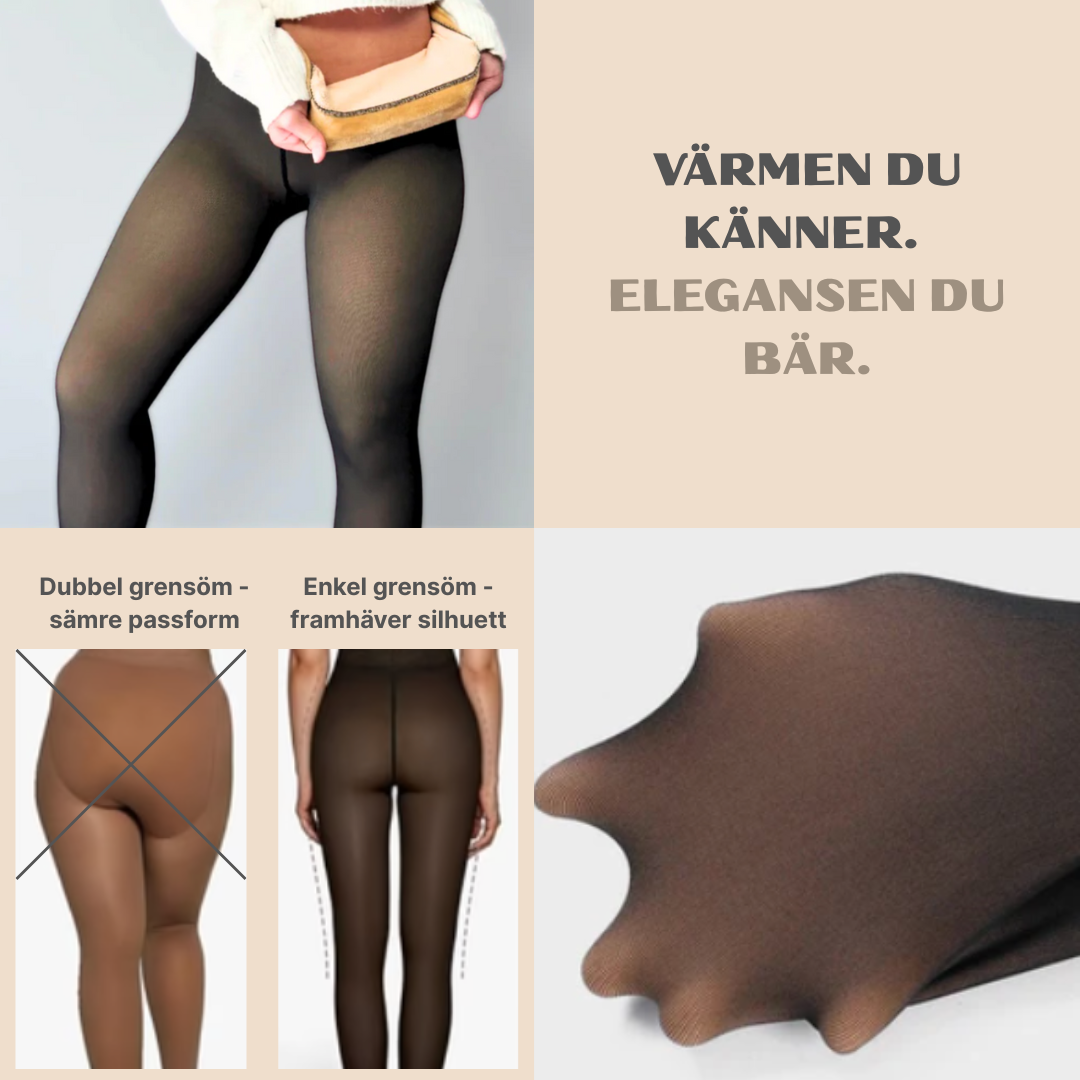 Le Vue Strumpbyxa - Elegans & komfort i kjol, med värmen du inte ser!